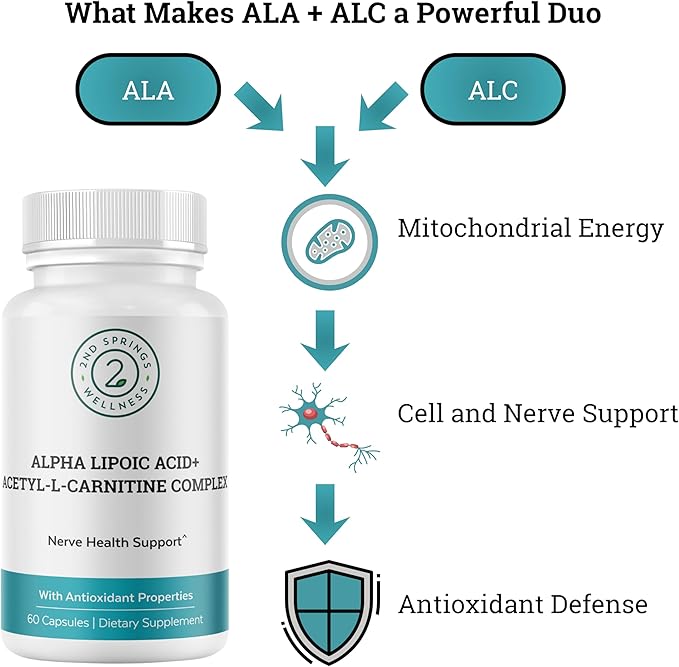 ALA &amp ALC Complex + Vitamin D3 K2 Bundle | Energy Metabolism Cognitive Support Bone Strength Immune Health &amp Daily Wellness