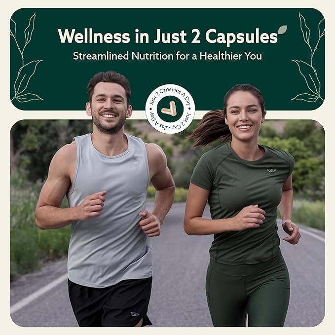 Burdock Root Organic and Bladderwrack 10 in 1 Immunity Booster Power Blend with Irish Sea Moss Ashwagandha and Black Seed Supplement for Men and Women Seamoss Pills Herbal Vegan - 60 Capsules