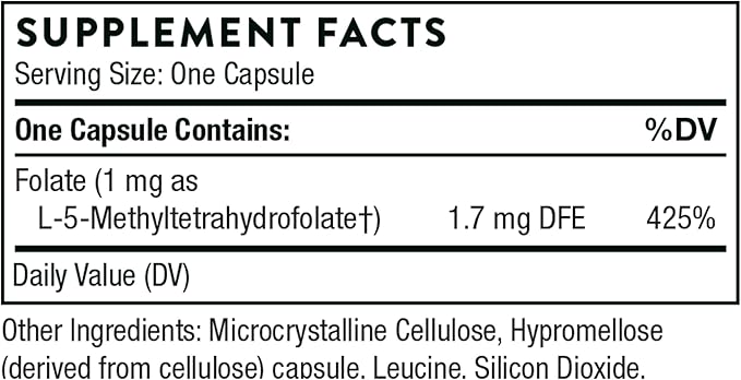 THORNE - 5-MTHF &amp Vitamin B12 Bundle - Cardiovascular &amp Nerve Support - 60 Servings