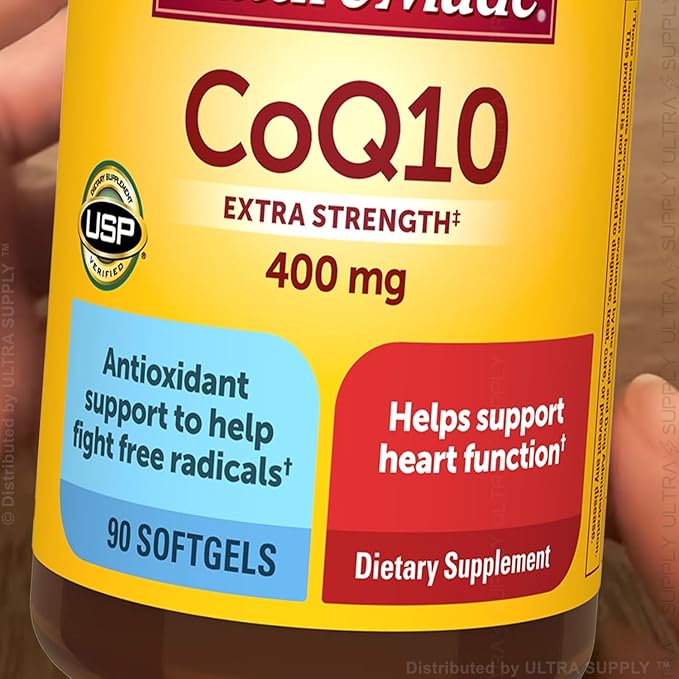 Nature_Mades CoQ10 400 mg (90 Count. Value Pack) Softgels | Extra Strength Antioxidant Support Energy Metabolism