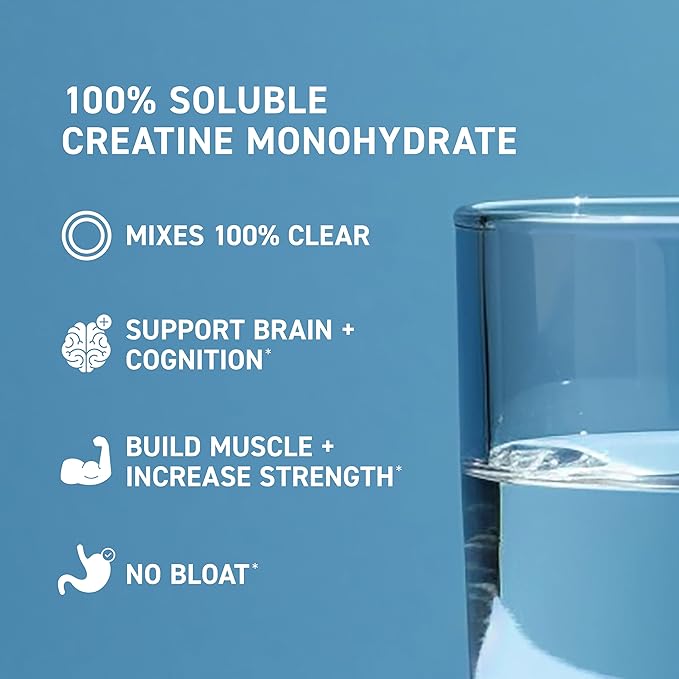Kaged CreaClear Creatine Monohydrate Powder | Mixes Clear &amp Dissolves Completely No Grit | Premium Micronized Creatine for Strength Performance &amp Muscle Support | Unflavored | 100 Servings