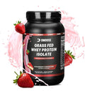 DMoose Grass Fed Whey Protein Powder - for Muscle Growth &amp Recovery Naturally Sweetened &amp Flavored Rich in Amino Acids Fast Absorbing Performance Formula (2 Lbs Strawberry)
