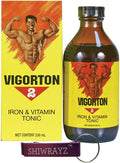 Vigorton 2 Iron &amp Vitamin Tonic 230ml (1 Pack) with 1 Keychain Bottle Opener. Jamaican Vigorton 2 Energy Tonic. Iron and Vitamin Tonic.