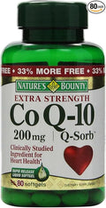 Nature's Bounty CoQ10 Extra Strength 200 mg 80 Count