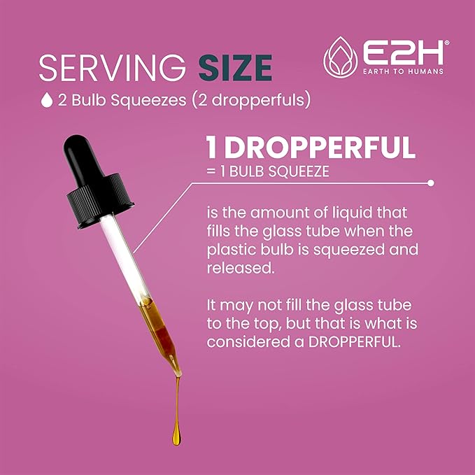 E2H Natural Sleep Aid - Liquid Melatonin with Chamomile Theanine - Sleep Better Deeper Longer - Vegan Gluten Free - Provides Stress Relief (2 Bottles)