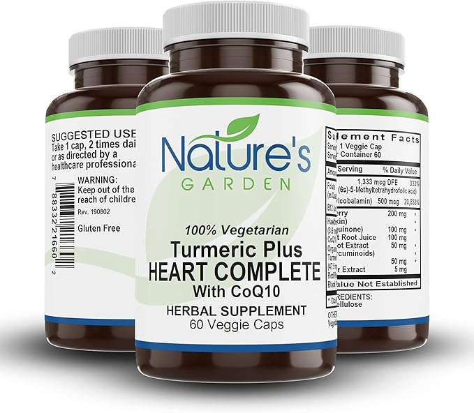 Turmeric Plus Heart Complete with CoQ10-60 Veggie Caps