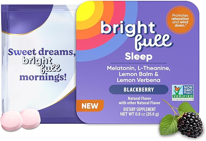 Focus Sugar Free Drink Mix with Ashwagandha Lion’s Mane &amp B Vitamins BlackBerry 21 Day Supply Sleep Aid with Melatonin &amp Herbs Cherry 32 Chewable Tablets