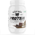 Black Magic Multi-Source Protein - Pre Workout and Post Workout - 2LB - 23g Protein - Whey Egg Albumin Enzymes Micellar Casein &amp MCTs (Milk Chocolate)