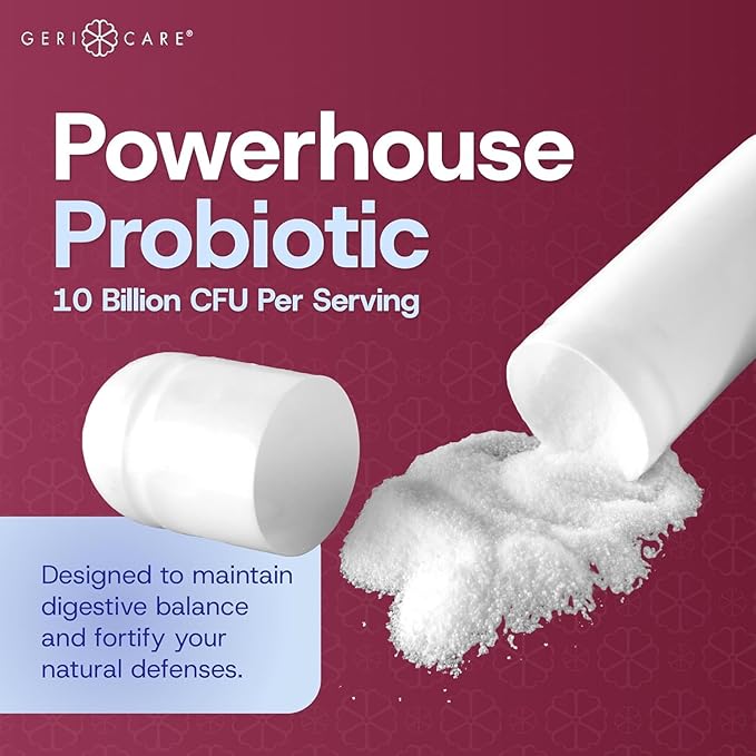 GeriCare Ultimate Probiotic and Digestive Health Supplement - Complete Gut Repair Probiotics for Women and Men Lactose &amp Gluten Free - 50 Capsules (3 Pack)