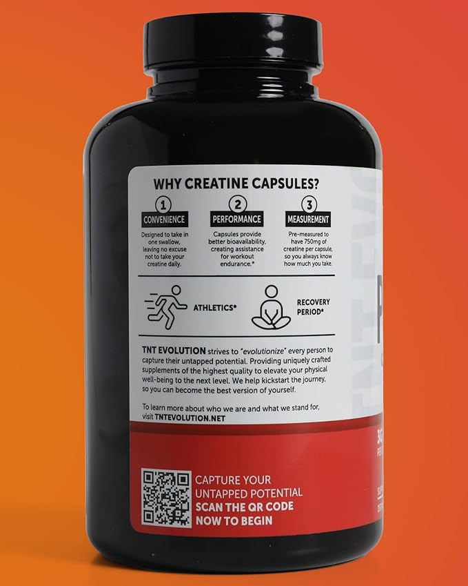Creatine Monohydrate Capsules – 750mg Capsule for Men &amp Women – 60 Serving – Pure Micronized Creatine for Strength Fitness &amp Sport – 240 Count Gluten Free Nutritional Supplement