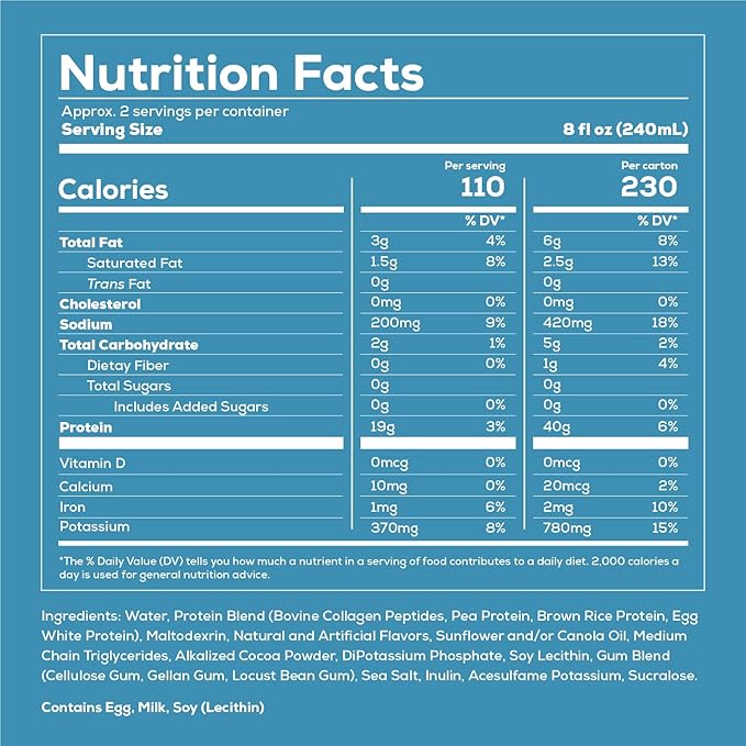 REDCON1 MRE Ready to Drink Protein Shakes Cookies &amp Cream - Lactose + Whey Free RTD Protein Made with Real Whole Food Protein Blends - Keto-Friendly and Easy to Digest Nutritional Shake (12 Pack)