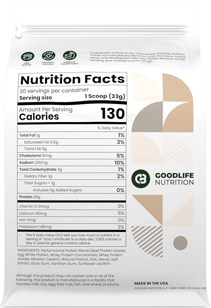 Protein Powder - 30 Servings - Protein from Beef - Vanilla Flavor