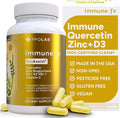 PPO Lab® Immune-fx™ Advanced Zinc Ionophore One-A-Day Immune Support Supplement with Zinc Bisglycinate Quercetin Vitamin C D3 K2 for Respiratory Heart Histamine Antioxidant Health 120 Capsules