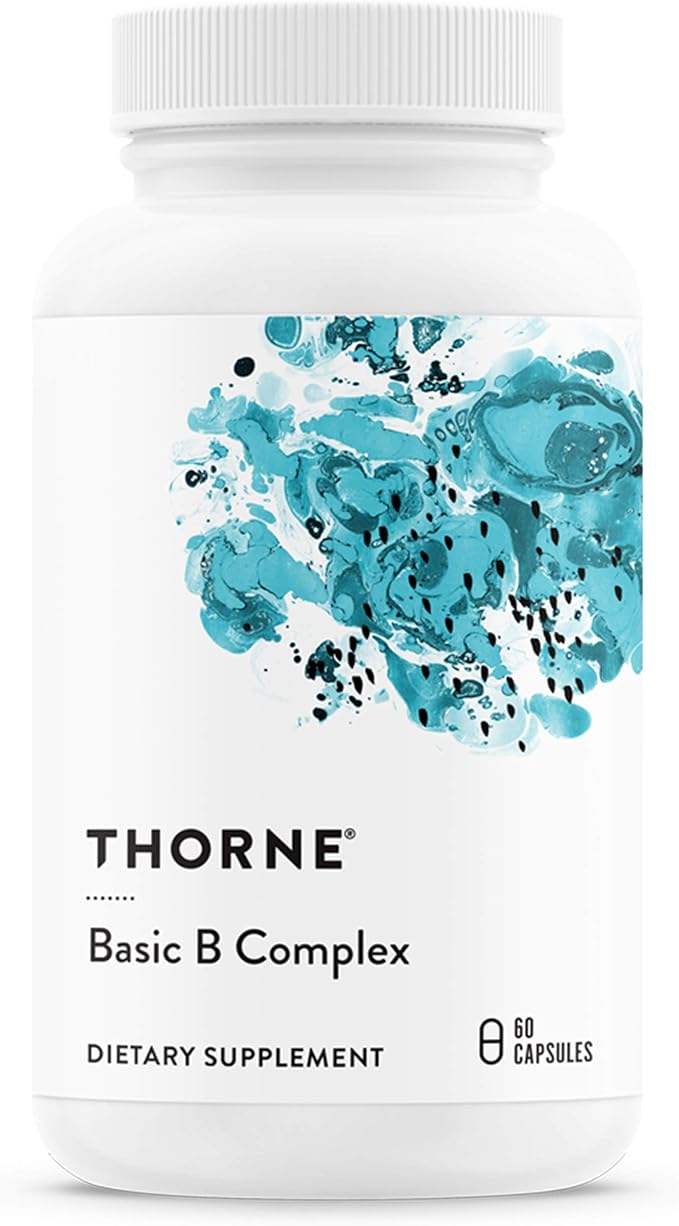 THORNE - Energy Bundle - Daily Greens Plus &amp Basic B Complex - Promotes Cellular Energy and Physical Endurance - 30 Servings