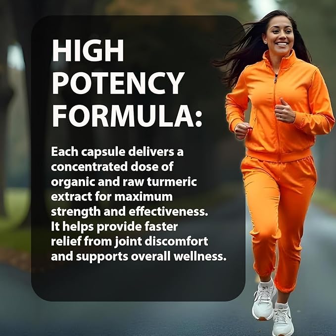 Curcumin Capsules - Antioxidant Properties | for Joint Comfort &amp Anti-Aging| 60 Veg Capsules (120)