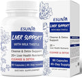 Advanced Liver Cleanse Support Supplement – Milk Thistle Liver Detox with Silymarin Dandelion Artichoke Beetroot &amp Choline – 90 Capsules for Liver Detox &amp Repair