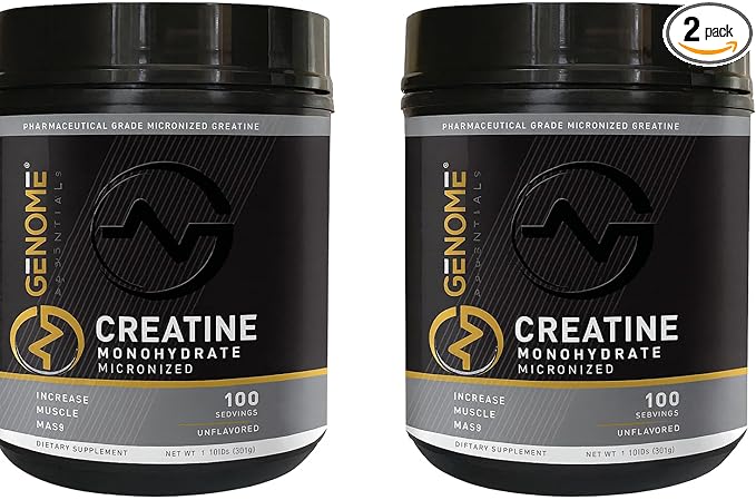 Premium Creatine Monohydrate Powder | Muscle Growth &amp Recovery | Clean Indgredients 100% Pure Micronized Powder | Keto Vegan-Friendly Non-GMO Gluten-Free | Unflavored | (Pack 2)