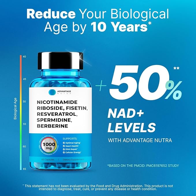 Liposomal Nicotinamide Riboside NR Supplement Resveratrol NAD : Nicotinamide 500mg w/Fisetin Resveratrol Powder Spermidine Berberine NAD Resveratrol Supplement 500 mg - 60 caps 4 Pack