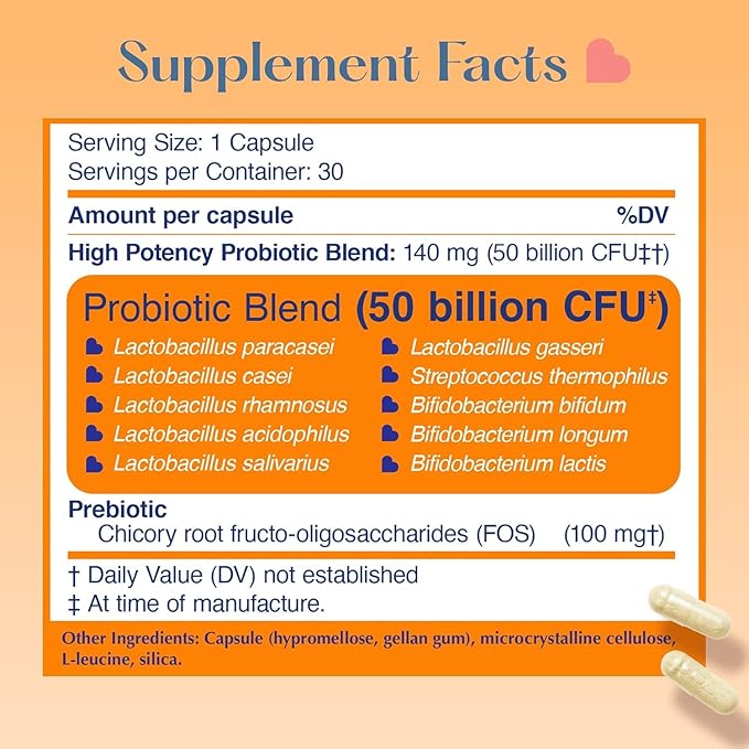 Lovebug Award Winning Maximum Strength | Rebuild &amp Restore Immune and Digestive Microbiome | 10 Clinically Studied Strains for Constipation Diarrhea &amp Upset Stomach | 25 Billion CFU