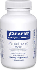 Pure Encapsulations Pantothenic Acid | Hypoallergenic Supplement Supports Cellular Energy Production Adrenal and Cardiovascular Health | 120 Capsules