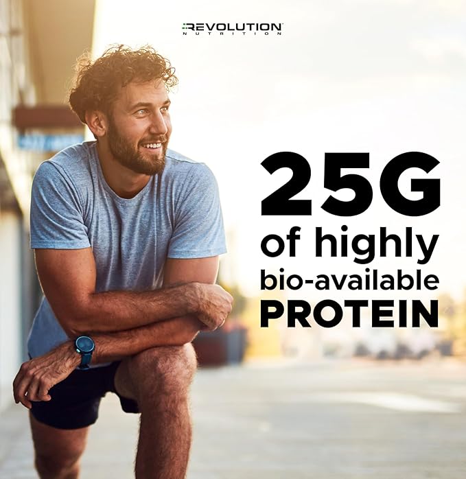 Revolution Nutrition High Whey Protein Powder 2LB Whey Isolate Gluten Free Lean Muscle Mass for Men &amp Women 25g of Protein Per Scoop 908 g 24 Servings (Chocolate Peanut Butter Cup 2 Pound