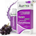 Vida Lifescience Aurora Nutrascience Mega-Liposomal Liquid Glutathione Immune &amp Antioxidant Gut Health Support Supplement 750 mg per Serving Non-GMO Sugar-Free 10 Single Serve Packets