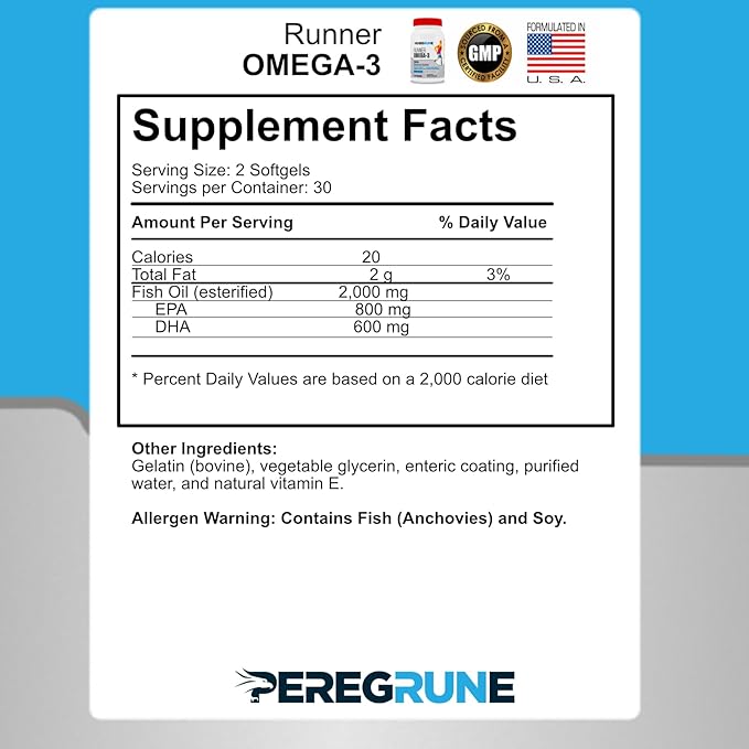 Runner Multivitamin &amp Omega-3 Bundle | Designed for Runners with Antioxidants &amp Complete B-Complex to Support Energy &amp Recovery | Omega-3 to Support Heart &amp Joint Health | Non-GMO