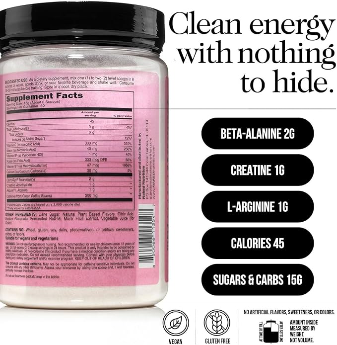 NAKED Chocolate Whey Isolate Protein Powder (24 Servings) Strawberry Lemonade Energy Pre Workout (30 Servings) – Grass-Fed Non-GMO Gluten Free Soy Free Vegan Friendly