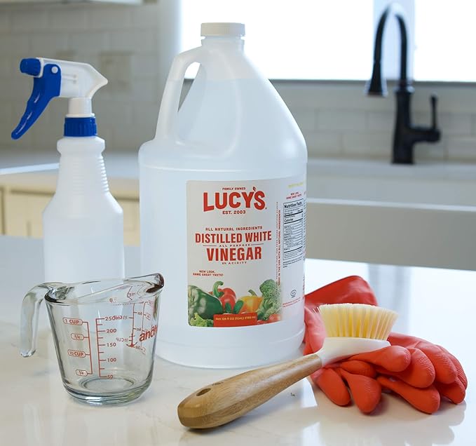 Lucy's Family Owned - Natural Distilled White Vinegar 1 Gallon 128oz. (Pack of 2)