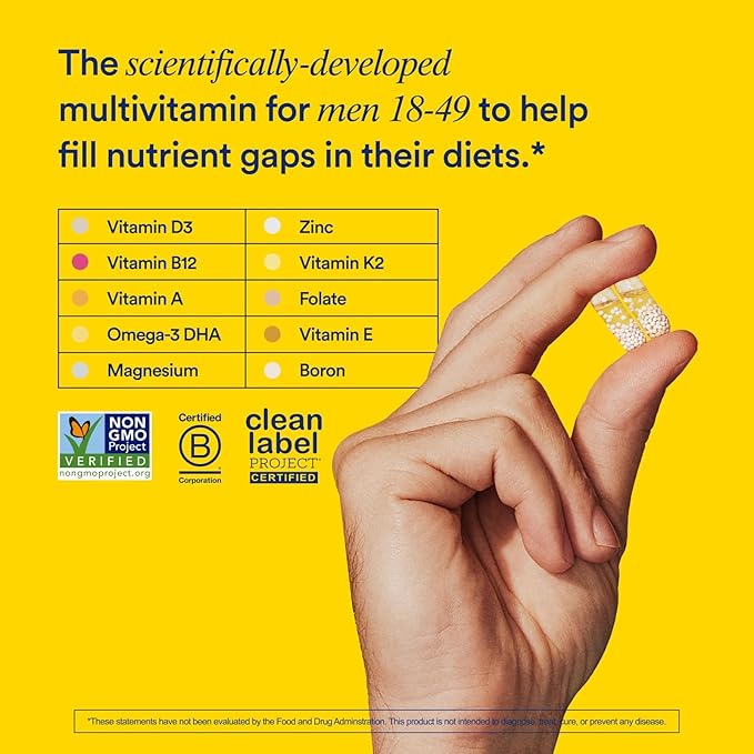 Ritual Synbiotic+ Probiotic Gut Health Support and Men's 18+ Multivitamin