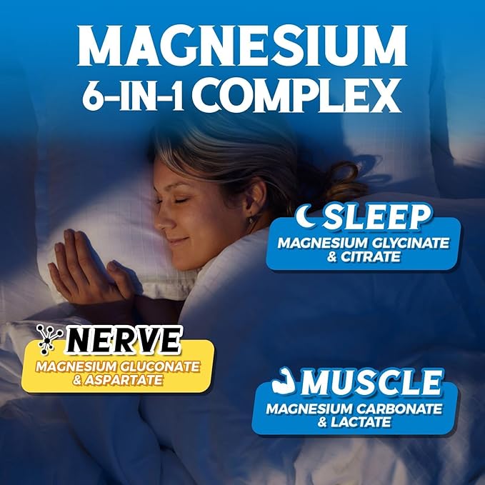 6 in 1 Magnesium Complex 120 Caps and Magnesium Citrate 120 Caps