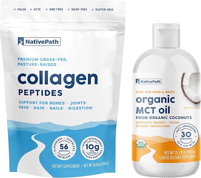 NativePath Collagen 56 and Organic MCT Oil Bundle