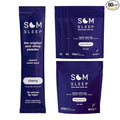 Calm Sleep Aid Drink Mix Powder Som Sleep Melatonin 3mg Magnesium Vitamin B6 L-Theanine &amp GABA – Vegan Zero Sugar Keto Friendly – Cherry 60-Pack