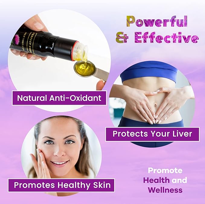 ACTIVATION Products - Perfect Press Milk Thistle Oil Milk Thistle Extract for Natural Detox and Blood Circulation Pure Milk Thistle Liquid for Heart Health Milk Thistle Supplement Non GMO 100 ml
