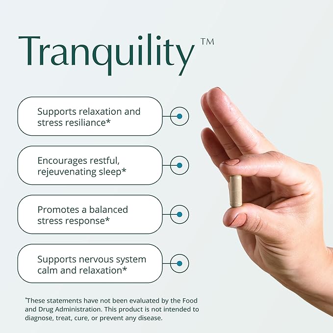Natura Health Products Tranquility Supplement - Supports Relaxation - Featuring L-Theanine Lemon Balm Saffron Kava Skullcap Lavender and Passion Flower (90 Capsules)