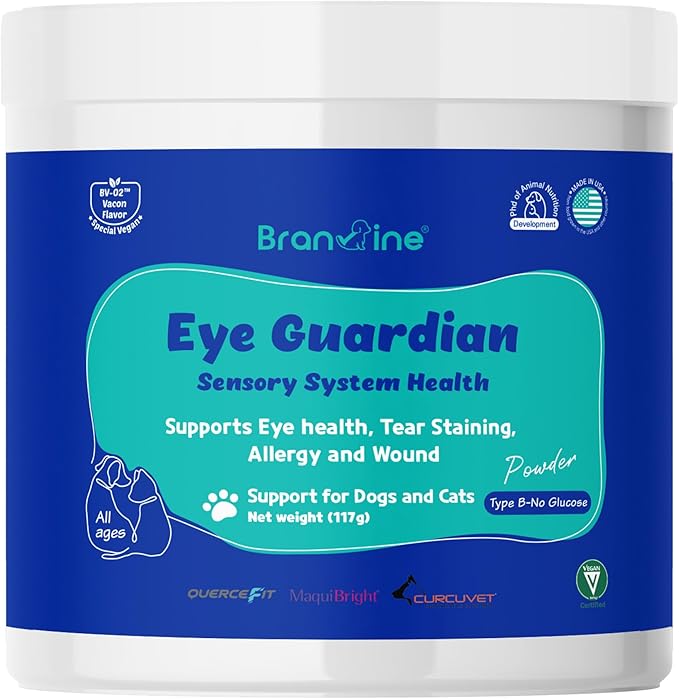 Eye Guardian for Cats and Dogs - Supports Eye Health Tear Staining Allergy and Wound (117g) with MaquiBright (Over Weight)