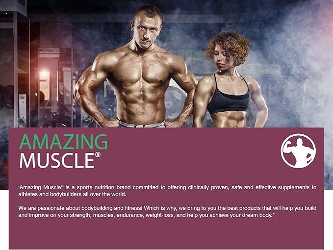 Amazing Muscle 100% Whey Protein Powder *Advanced Formula with Whey Protein Isolate as a Primary Ingredient Along with Ultra Filtered Whey Protein Concentrate (Cookie &amp Cream 2 Lb)