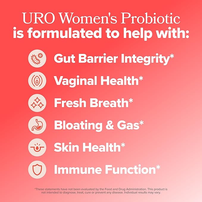 O Positiv URO Women’s Probiotic – All-in-one Probiotic for Women - Vaginal Gut Skin and Oral Microbiome Health – 20B+ CFUs Licorice Root Dandelion – Non-GMO Vegan Gluten-Free – 30 Capsules