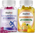 Calcium Citrate Gummies 1000mg &amp Magnesium Oxide Gummies 400mg Chewable Calcium Magnesium Supplements for Women &amp Men Bone Muscle Nerve Health
