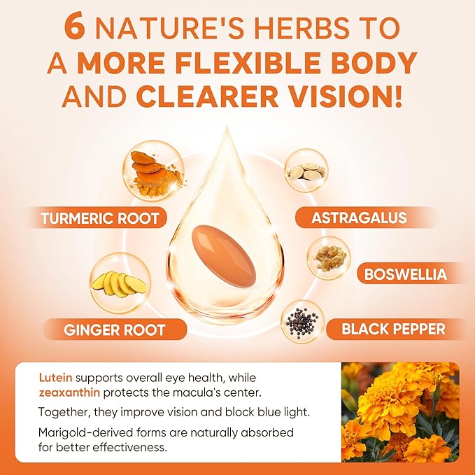 Vegan Omega 3 D3K2 Supplement + Liposomal Turmeric Ginger Lutein Supplement