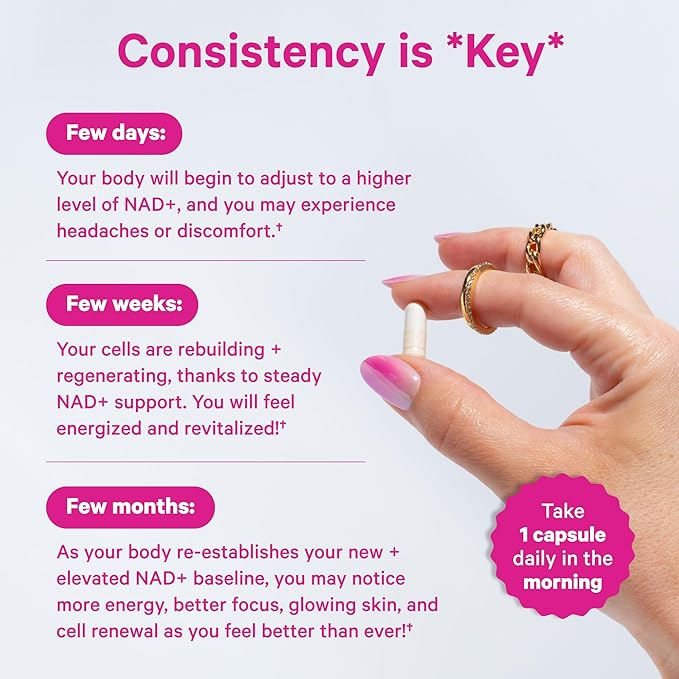 Pink Stork Mood + Women's Wellness Bundle - Magnesium Glycinate + NAD+ Natural Calm Sleep Cell Regeneration Skin Health Energy Cognitive Wellness