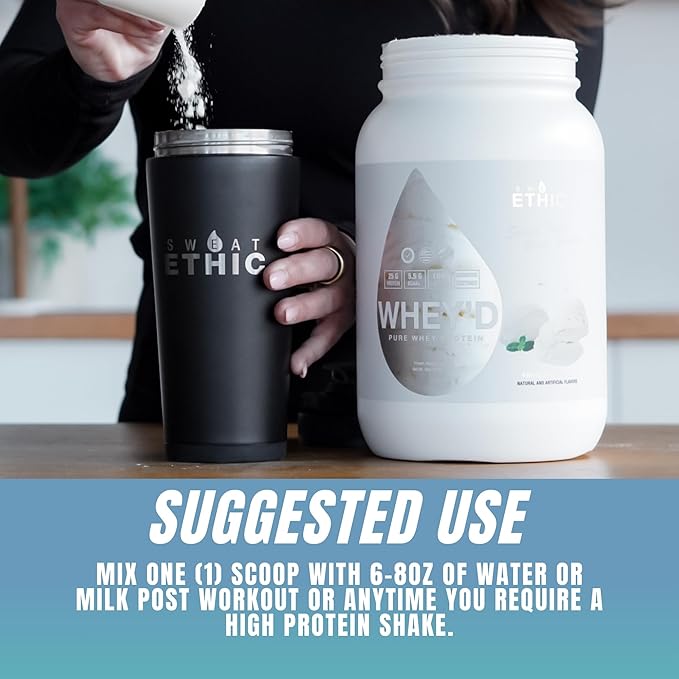 Sweat Ethic Whey'd Protein Powder 25 G Whey Protein Blend with Concentrate (30 Ounce Frooty Cereal)