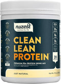Nuzest - Pea Protein Powder - Clean Lean Protein Premium Vegan Plant Based Protein Powder Dairy Free Gluten Free GMO Free Protein Shake Just Natural (UNFLAVORED) 20 Servings 1.1 lb