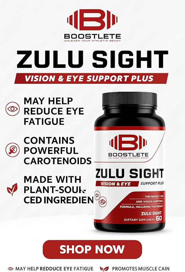 Zulu Sight – Vision &amp Eye Support Supplement with Lutein Zeaxanthin Bilberry &amp Greens Blend – 60 Capsules