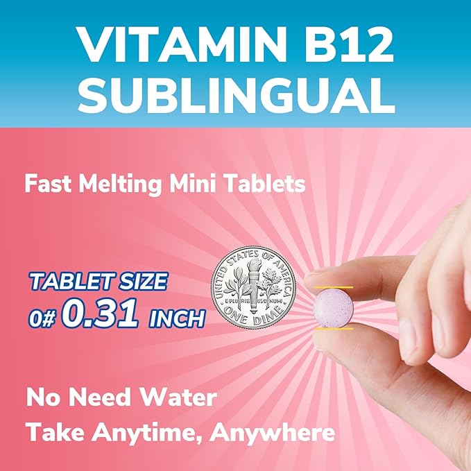 Vitamin B12 Sublingual 5000 mcg 90 Tablets and L-Theanine 200mg 60 Caps