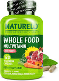NATURELO Multivitamins for Teenage Girls/Boys 120 Capsules Whole Food Multivitamin with Minerals Non-GMO Vegetarian