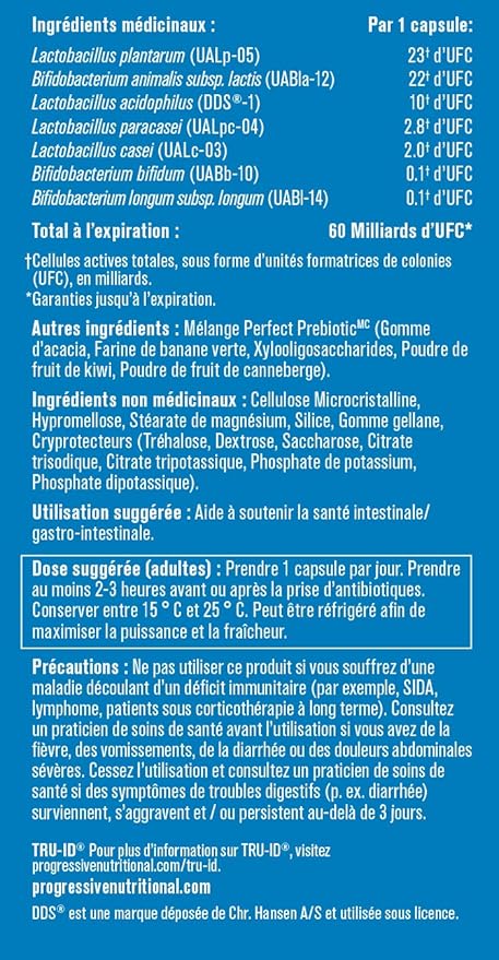 PROGRESSIVE Perfect Probiotic 60B 30 CT