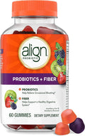 Align Probiotic Probiotics + Fiber Gummies Probiotics Help Relieve Occasional Bloating* Fiber Helps Support a Healthy Digestive System* #1 Doctor Recommended Probiotic Brand‡ 60 Gummies