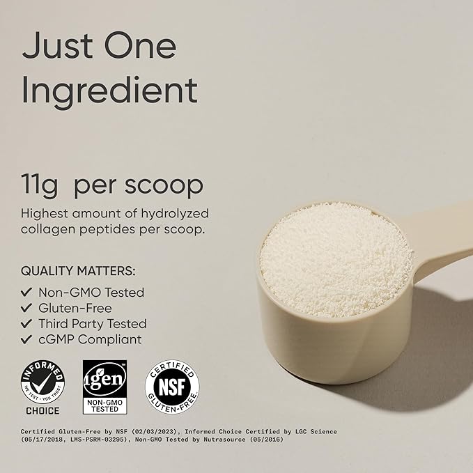 Sports Research Collagen Peptides - Hydrolyzed Type 1 &amp 3 Collagen Powder Protein Supplement for Healthy Skin Nails &amp Joints - Easy Mixing Vital Nutrients &amp Proteins Collagen for Women