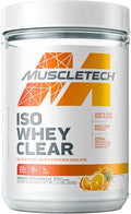 MuscleTech Whey Protein Powder Clear Whey Protein Isolate Whey Isolate Protein Powder for Women &amp Men Clear Protein Drink 22g of Protein 90 Calories Orange Dreamsicle 1.1lb (19 Servings)